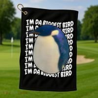 I'm Da Biggest Bird Meme For Bird Lovers Meme Enthusiasts Golf Towel thumb 1