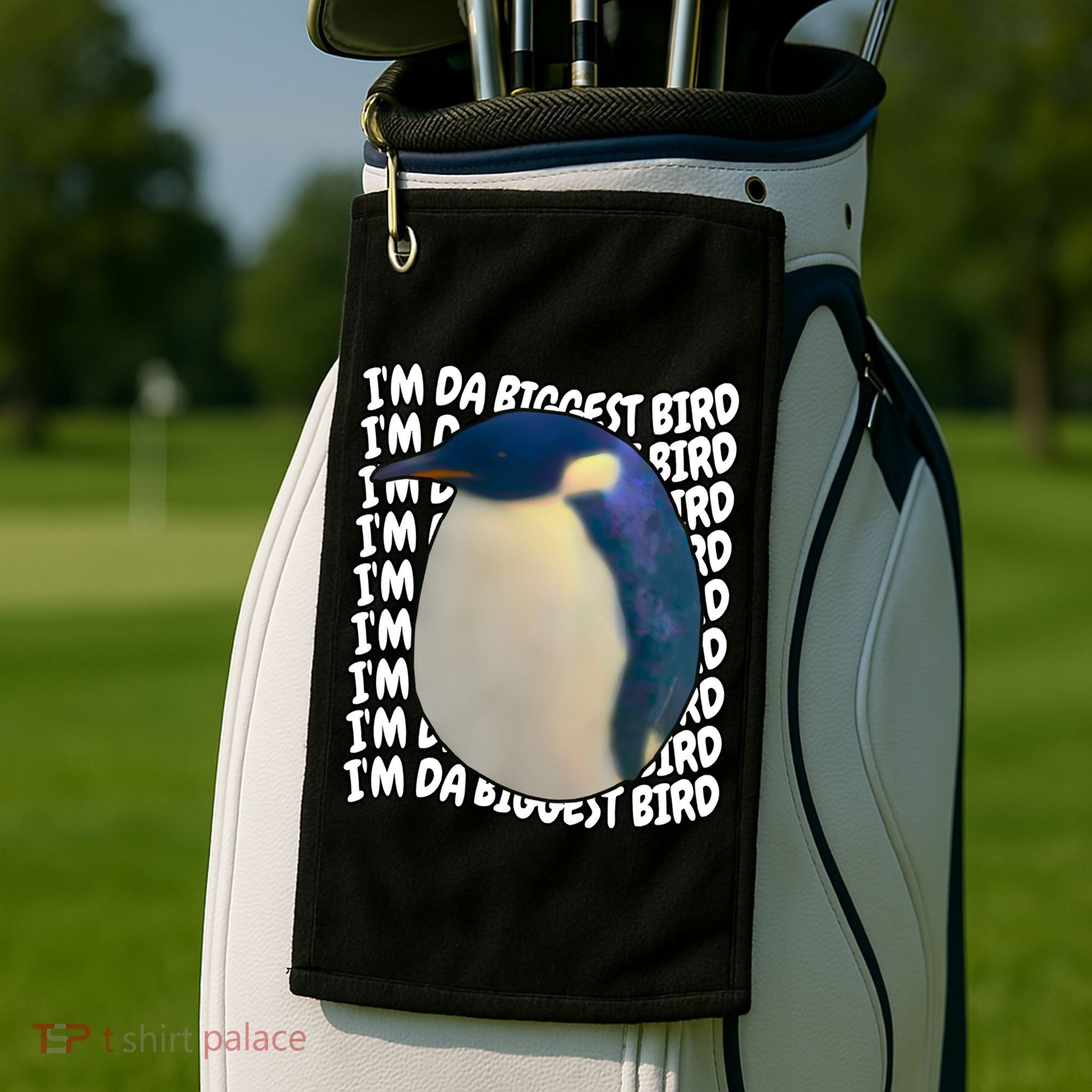 I'm Da Biggest Bird Meme For Bird Lovers Meme Enthusiasts Golf Towel