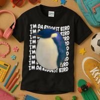 I'm Da Biggest Bird Meme For Bird Lovers Meme Enthusiasts Kids T-Shirt thumb 3