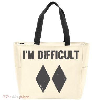 Im Difficult Black Diamond Tote Bag