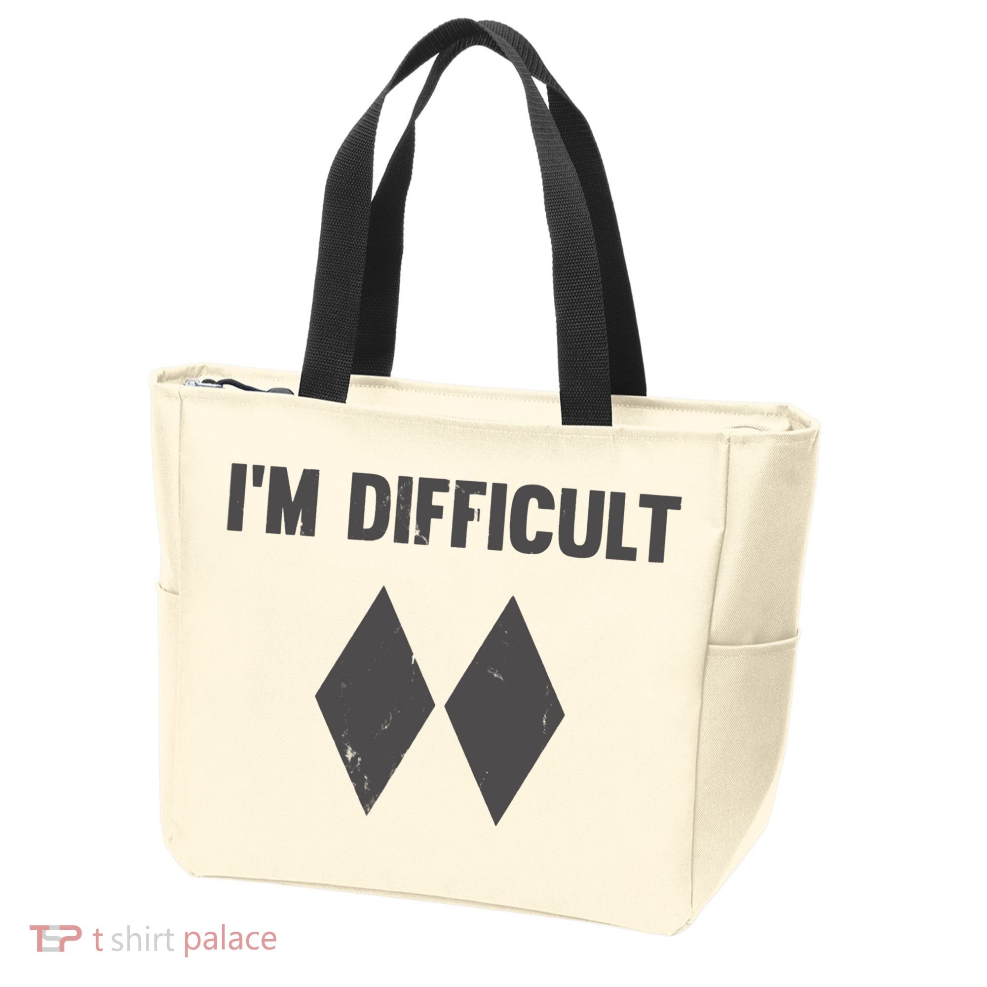 Im Difficult Black Diamond Tote Bag