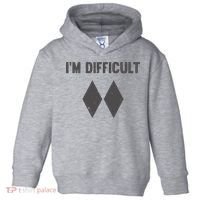 Im Difficult Black Diamond Toddler Hoodie thumb 0