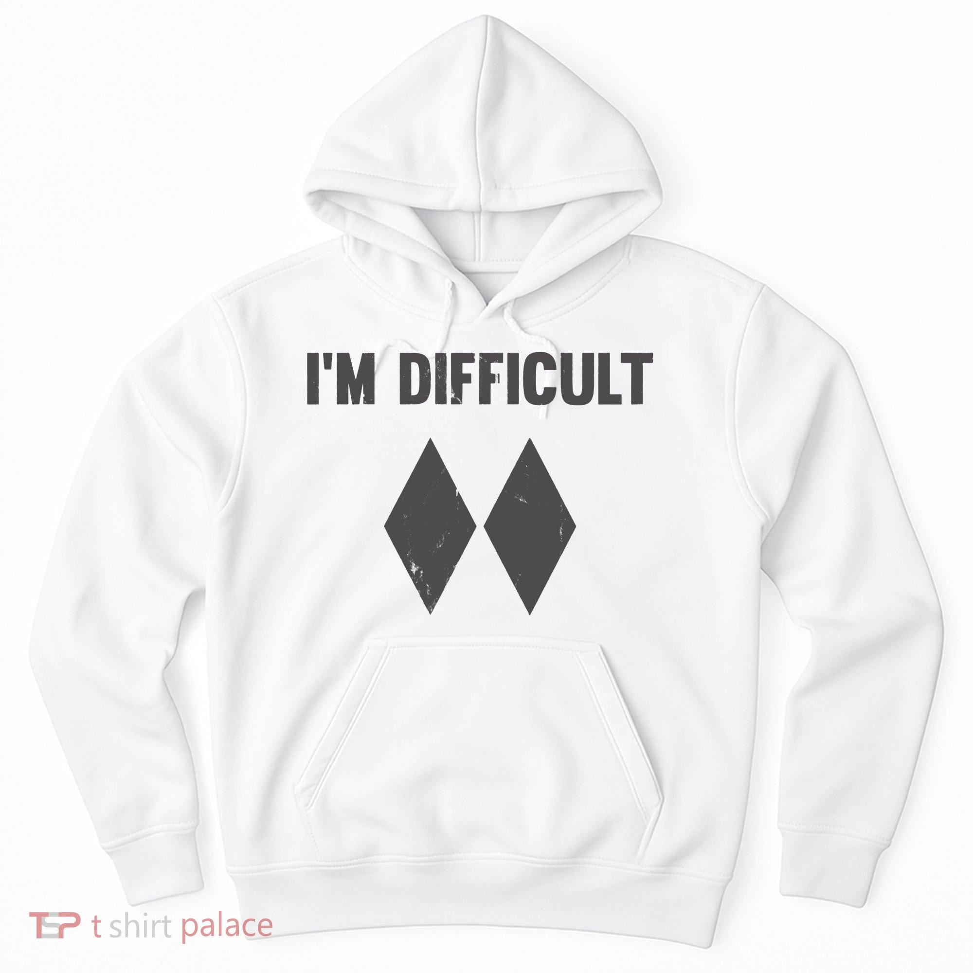 Im Difficult Black Diamond Hoodie