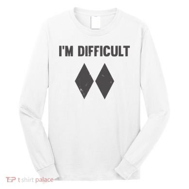 Im Difficult Black Diamond Long Sleeve Shirt