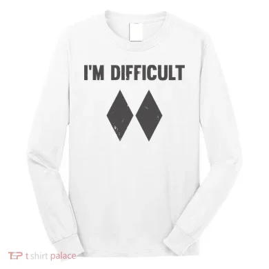 Im Difficult Black Diamond Long Sleeve Shirt