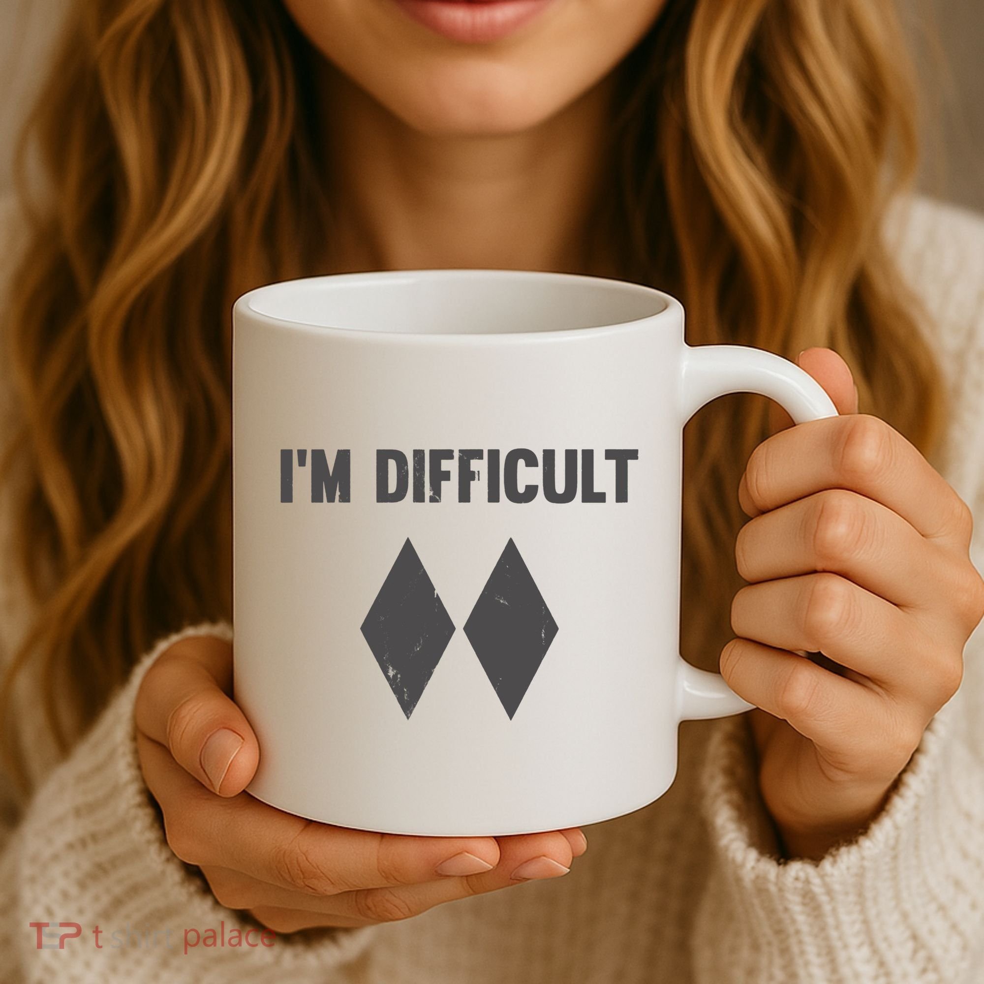 Im Difficult Black Diamond Coffee Mug