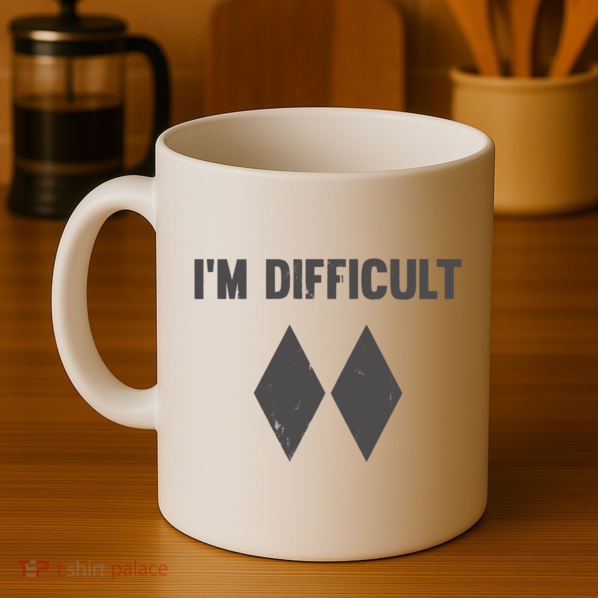Im Difficult Black Diamond Coffee Mug