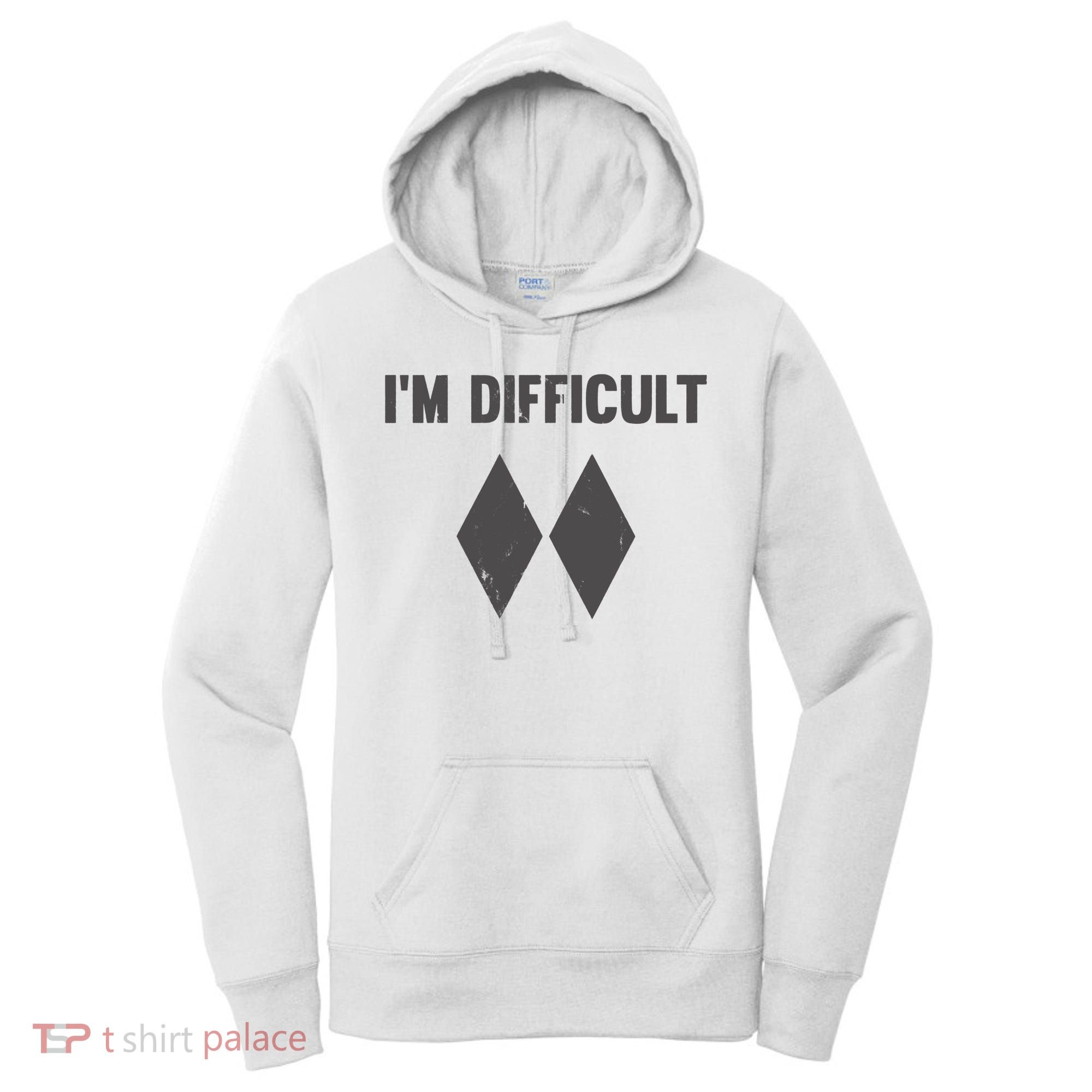 Im Difficult Black Diamond Women's Hoodie