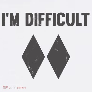 Im Difficult Black Diamond Tote Bag