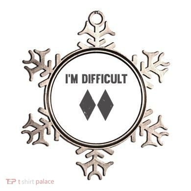 Im Difficult Black Diamond Ornament