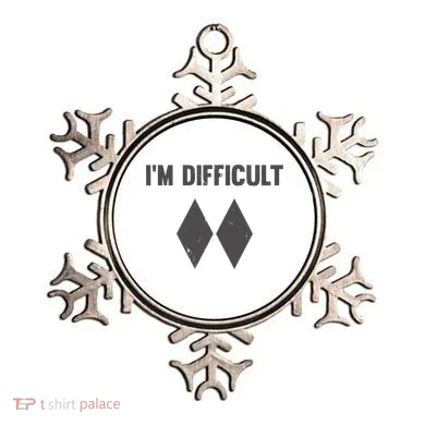 Im Difficult Black Diamond Ornament