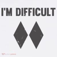 Im Difficult Black Diamond Ornament thumb 1
