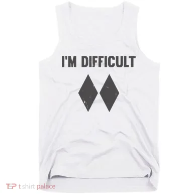 Im Difficult Black Diamond Tank Top