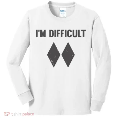 Im Difficult Black Diamond Kids Long Sleeve Shirt