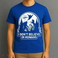 I Don't Believe In Hu Meaningful Gift Bigfoot Ufo Alien Unicorn Gift T-Shirt thumb 3