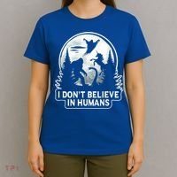 I Don't Believe In Hu Meaningful Gift Bigfoot Ufo Alien Unicorn Gift T-Shirt thumb 4