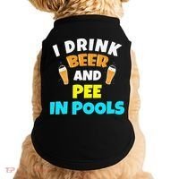 I Drink Beer And Pee in Pools Lake River Gifts Doggie Tank thumb 0