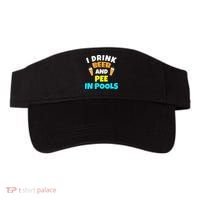 I Drink Beer And Pee in Pools Lake River Gifts Visor thumb 0