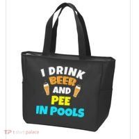 I Drink Beer And Pee in Pools Lake River Gifts Tote Bag thumb 3