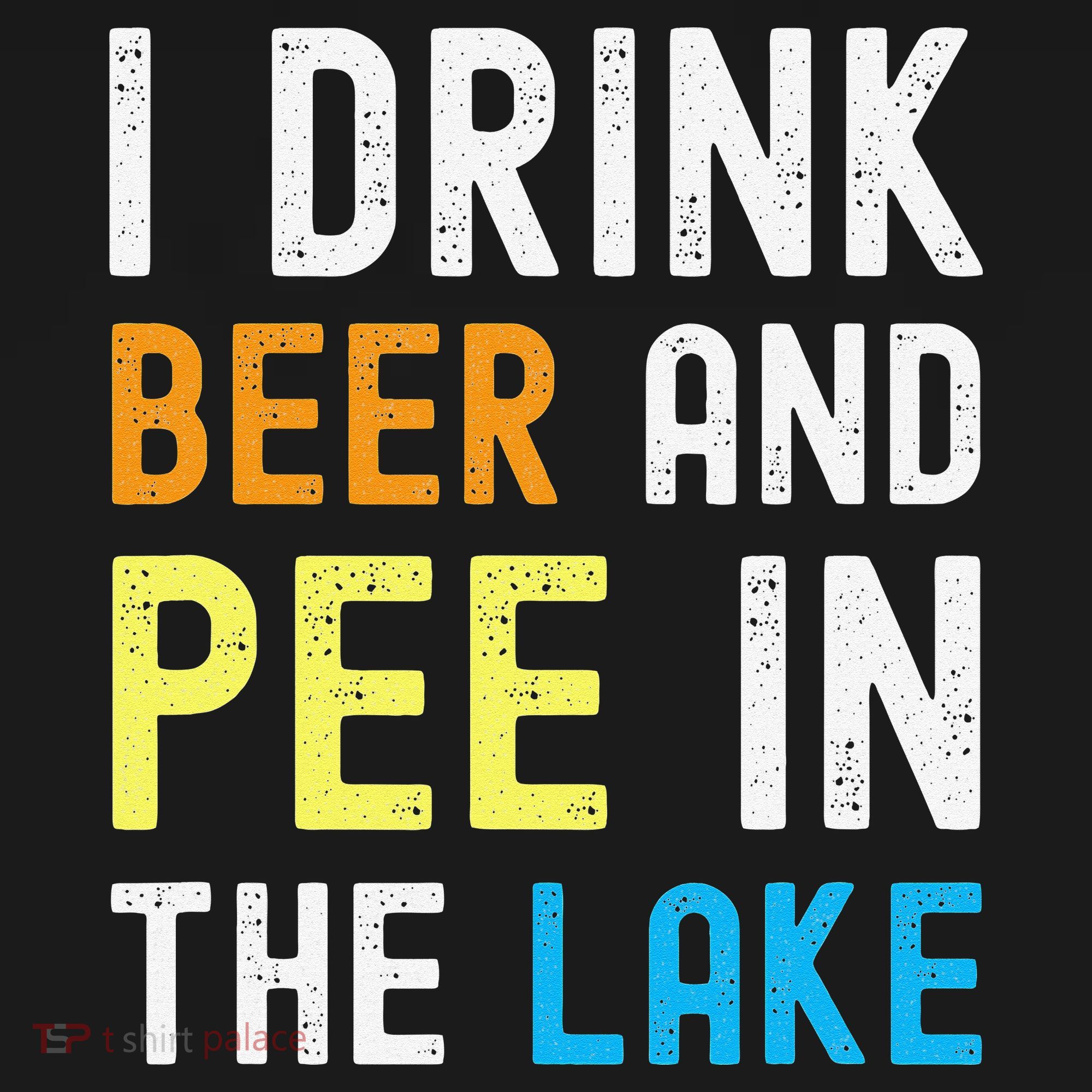 I Drink Beer I Pee In The Lake Funny Summer Vacation Women's Tank Top