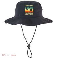 I Don't Crash I Do Random Gravity Checks Skateboard Bucket Hat thumb 0