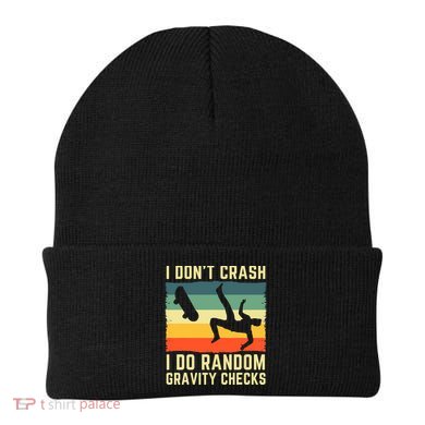 I Don't Crash I Do Random Gravity Checks Skateboard Beanie