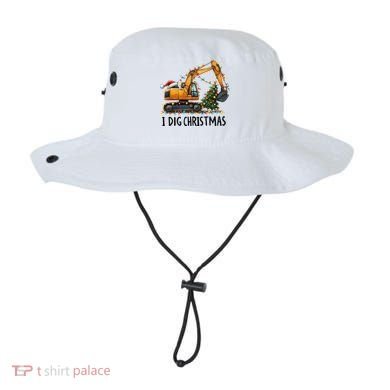 I Dig Christmas Excavator Construction Truck Digging Xmas Bucket Hat