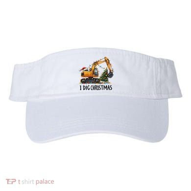 I Dig Christmas Excavator Construction Truck Digging Xmas Visor