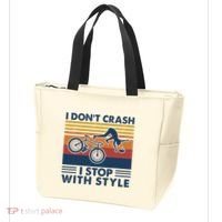 I DonT Crash I Stop With Style Bicycle Funny Tote Bag thumb 3