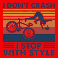 I DonT Crash I Stop With Style Bicycle Funny Santa Hat thumb 1