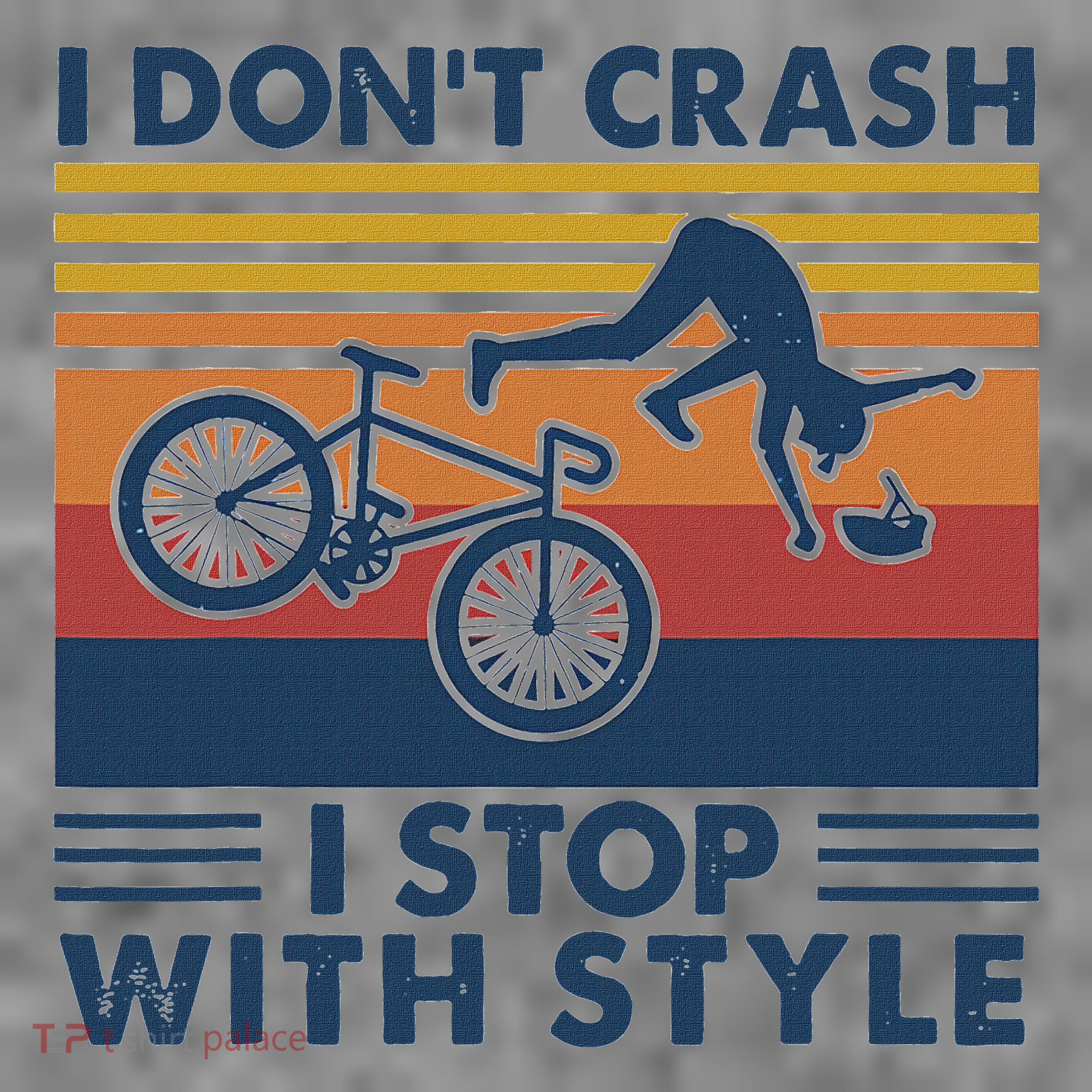 I DonT Crash I Stop With Style Bicycle Funny Toddler Hoodie