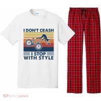 I DonT Crash I Stop With Style Bicycle Funny Pajama Set thumb 0