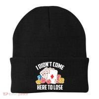 I Didn't Come Here To Lose | Poker Players Funny Gift Beanie thumb 0