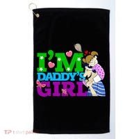 Im Daddys Cute Gift I Love You Dad Daddy Daughter Gift Golf Towel thumb 0