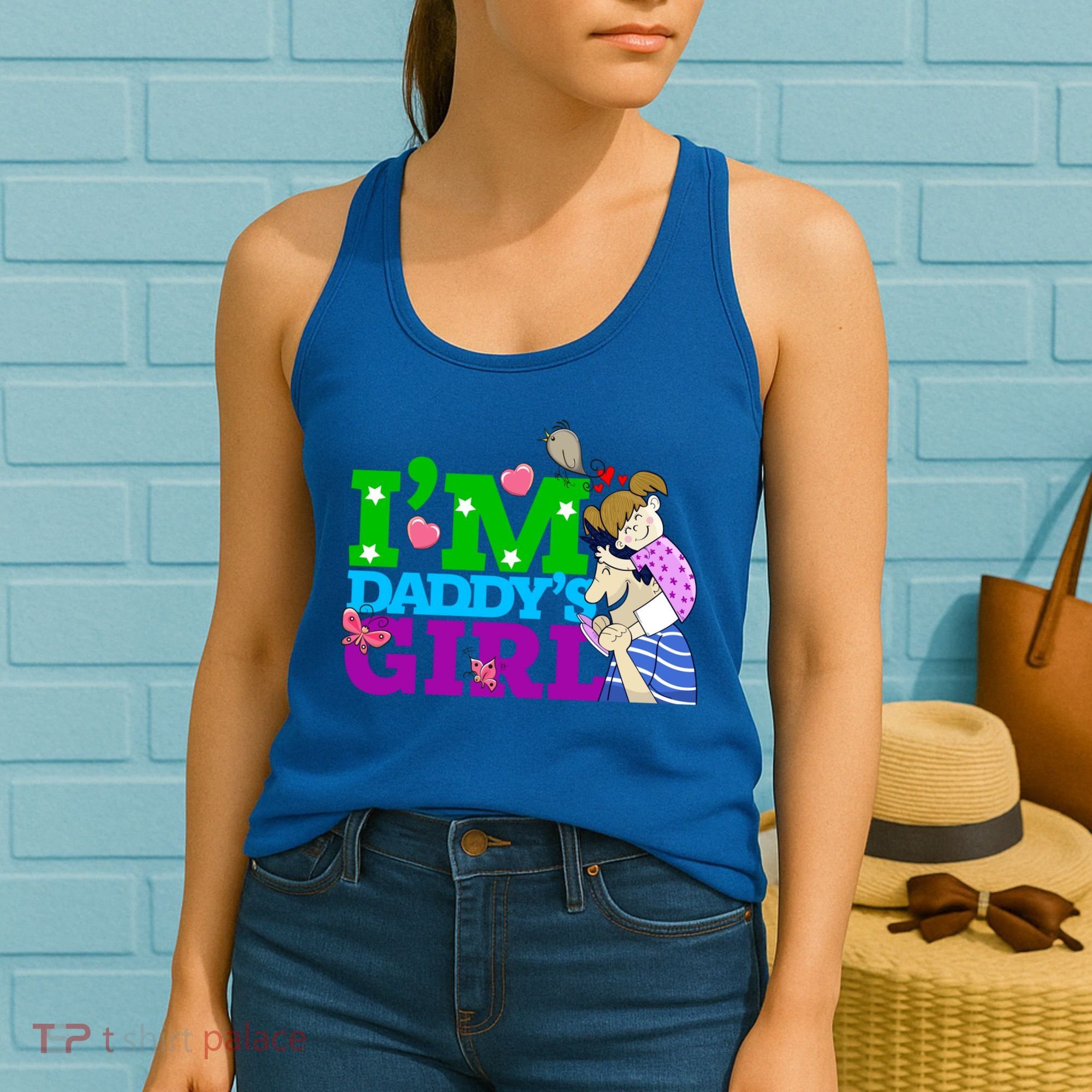 Im Daddys Cute Gift I Love You Dad Daddy Daughter Gift Women's Tank Top