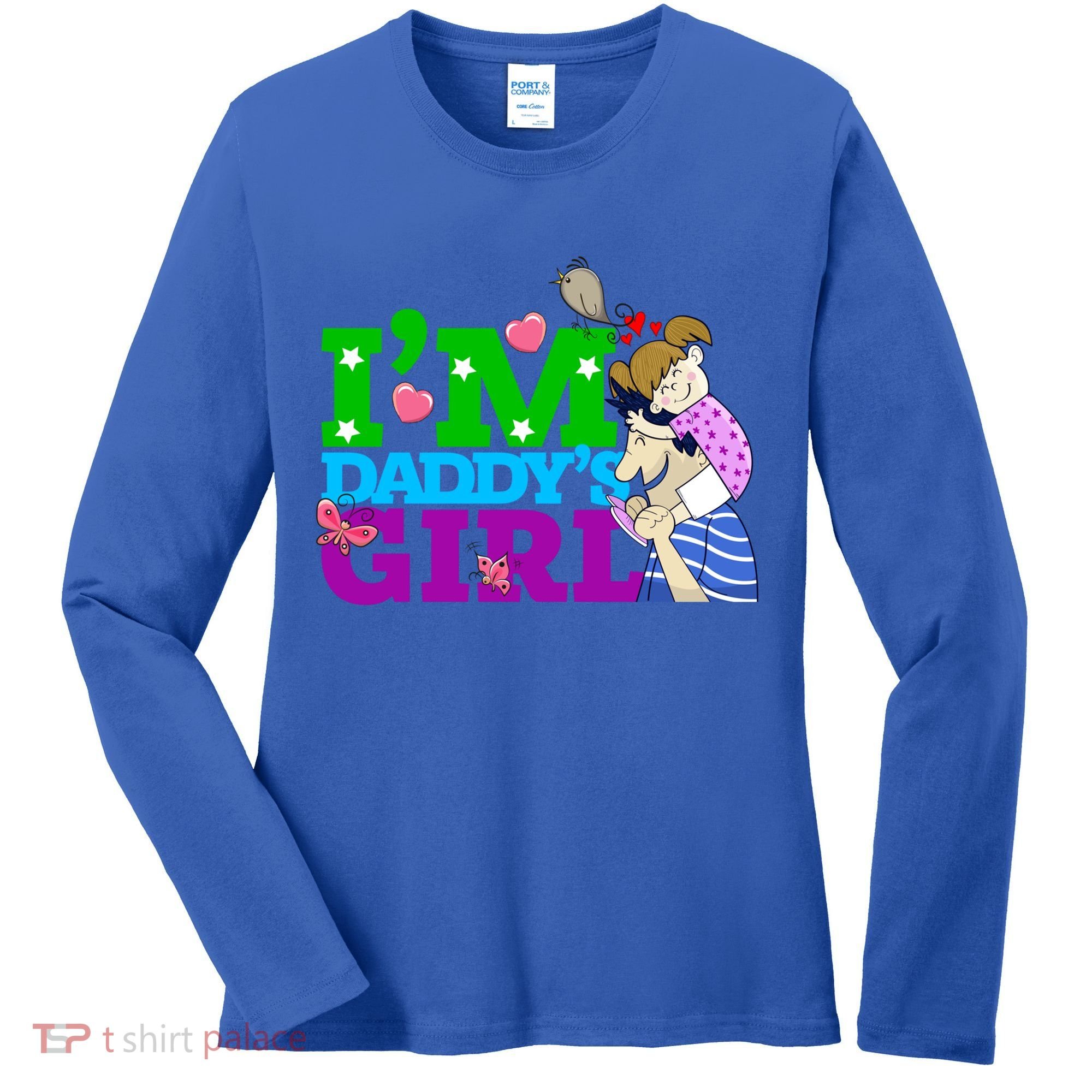Im Daddys Cute Gift I Love You Dad Daddy Daughter Gift Women's Long Sleeve Shirt