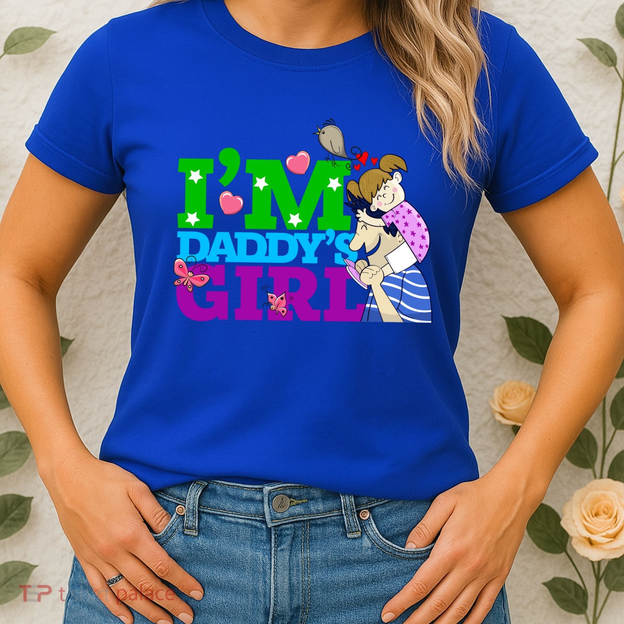 Im Daddys Cute Gift I Love You Dad Daddy Daughter Gift Women's T-Shirt