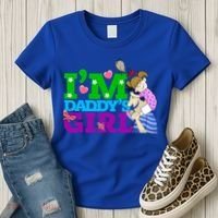 Im Daddys Cute Gift I Love You Dad Daddy Daughter Gift Women's T-Shirt thumb 3