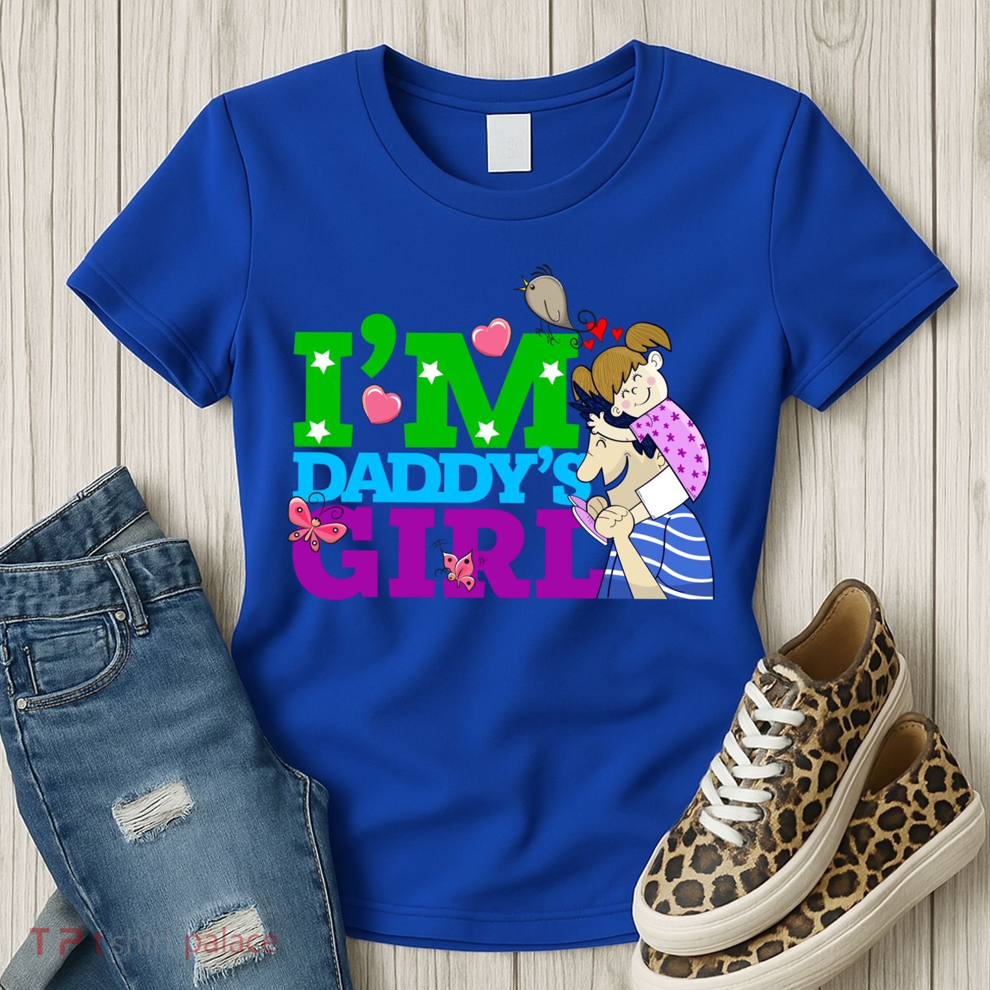 Im Daddys Cute Gift I Love You Dad Daddy Daughter Gift Women's T-Shirt