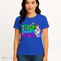 Im Daddys Cute Gift I Love You Dad Daddy Daughter Gift Women's T-Shirt thumb 4