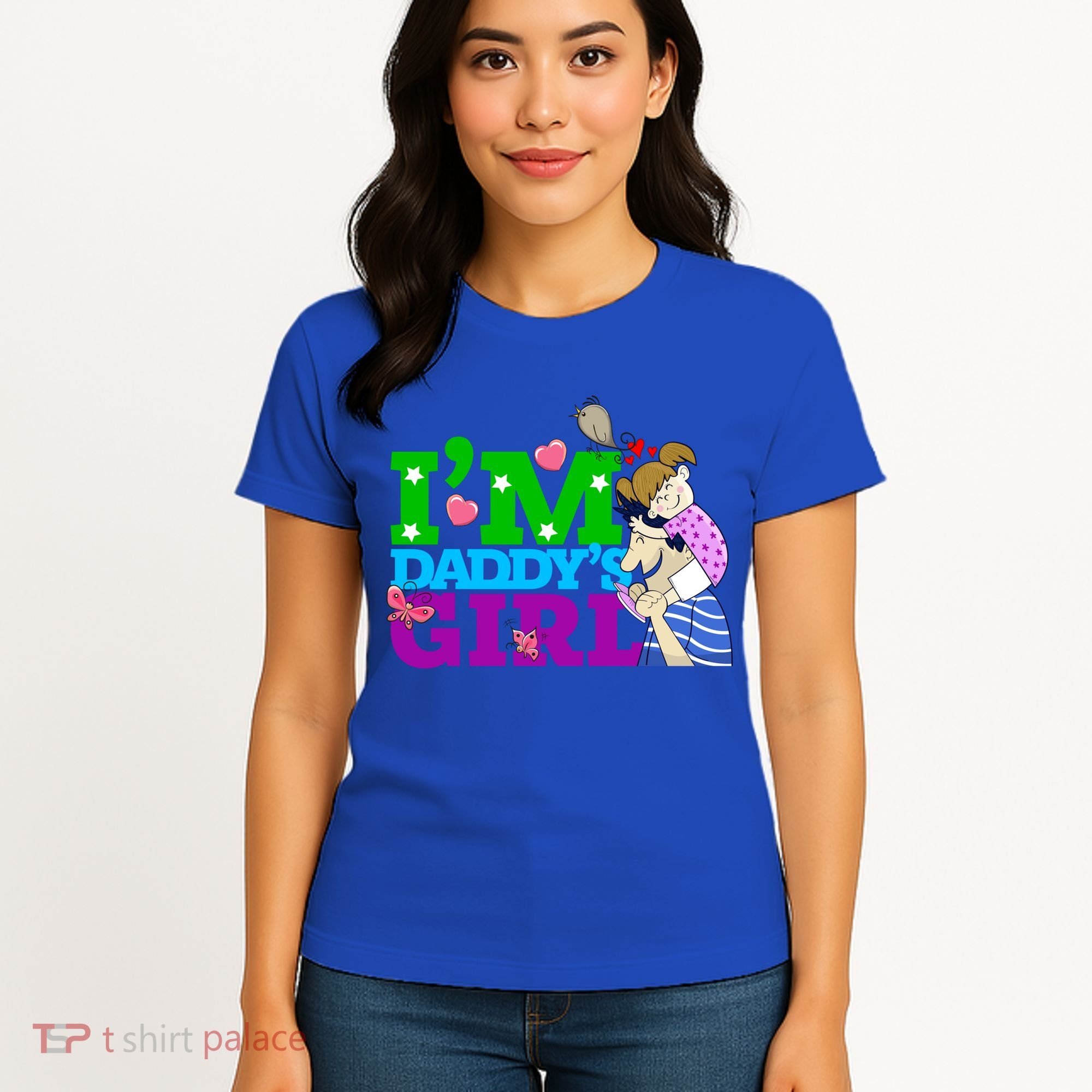 Im Daddys Cute Gift I Love You Dad Daddy Daughter Gift Women's T-Shirt