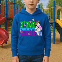 Im Daddys Cute Gift I Love You Dad Daddy Daughter Gift Kids Hoodie thumb 2