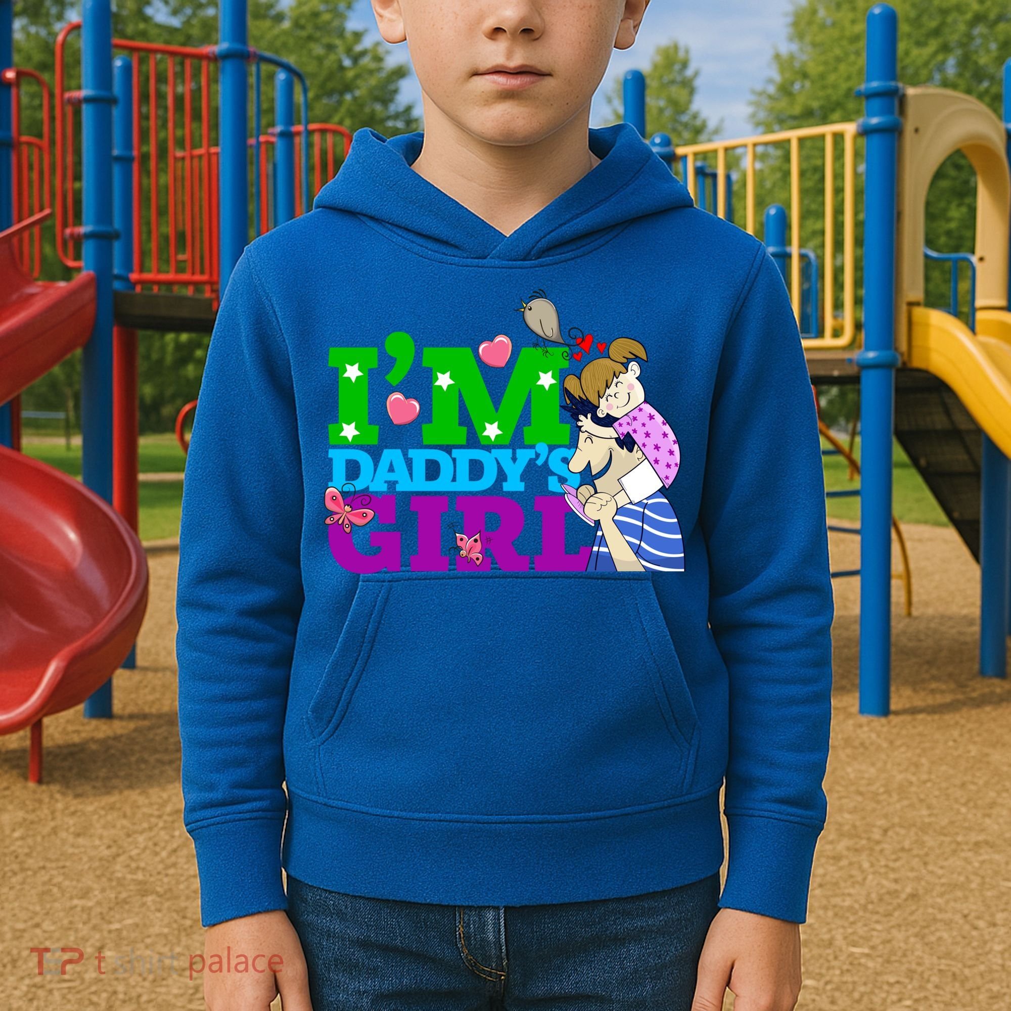 Im Daddys Cute Gift I Love You Dad Daddy Daughter Gift Kids Hoodie