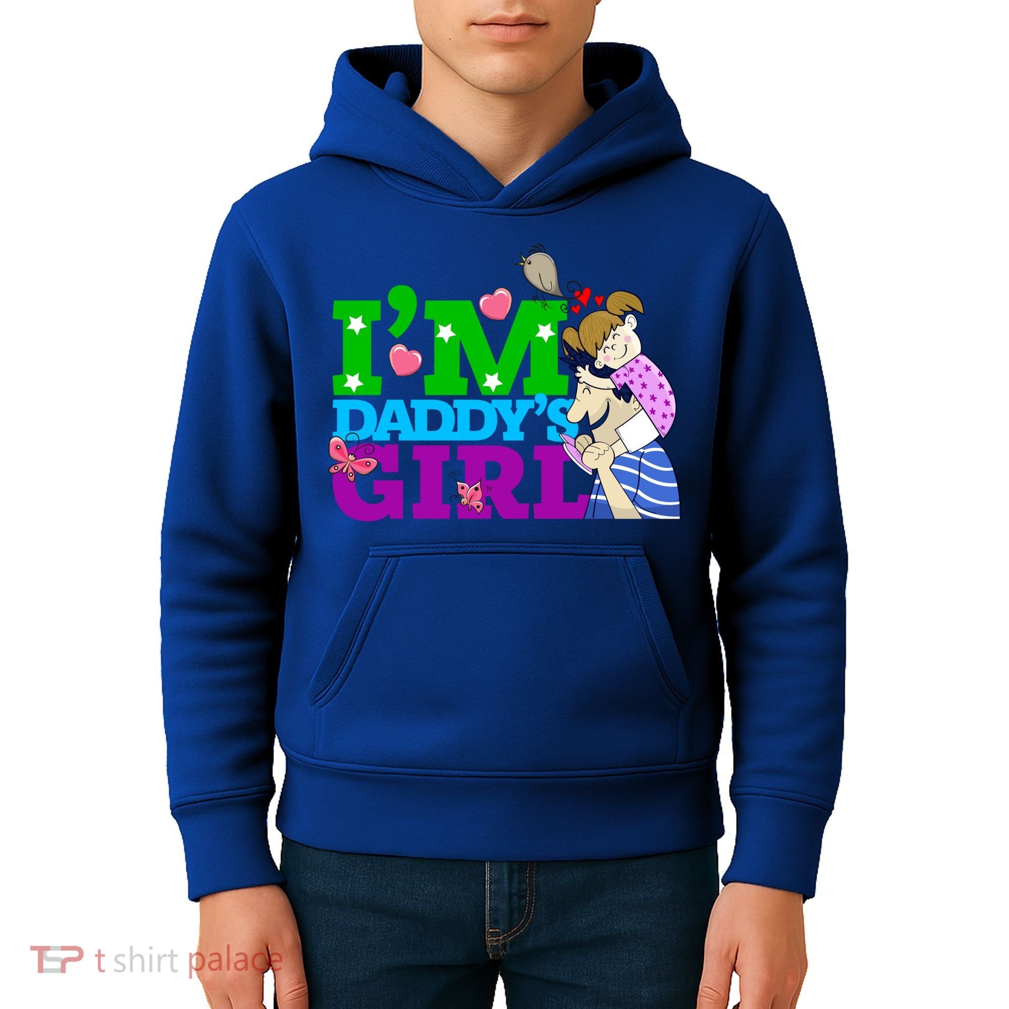 Im Daddys Cute Gift I Love You Dad Daddy Daughter Gift Kids Hoodie