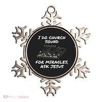 I Do Church Sound For Miracles Ask Jesus Audio Tech Funny Ornament thumb 0