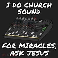 I Do Church Sound For Miracles Ask Jesus Audio Tech Funny Golf Towel thumb 3