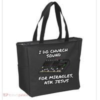 I Do Church Sound For Miracles Ask Jesus Audio Tech Funny Tote Bag thumb 2