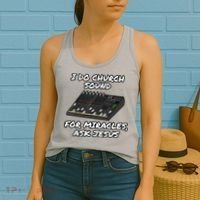 I Do Church Sound For Miracles Ask Jesus Audio Tech Funny Women's Tank Top thumb 2