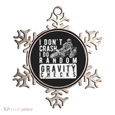 I Don't Crash, I Do Random Gravity Checks Dirt Bike Ornament