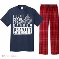 I Don't Crash, I Do Random Gravity Checks Dirt Bike Pajama Set thumb 0